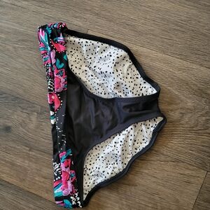 Floral and Polka Dot Bikini Bottom